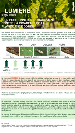Lumiere note technique application Lumiere note technique application