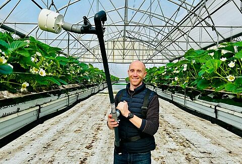 Témoignage de notre ambassadeur fraise sur Le Natutec Top pour le lâcher d’auxiliaires